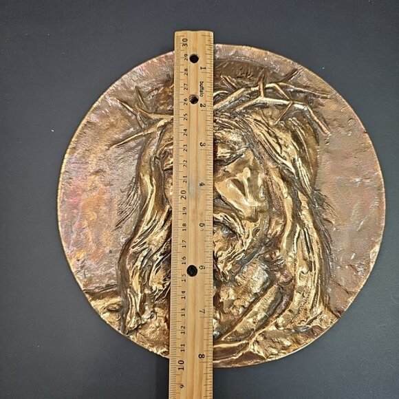 Jesus Christ Solid Bronze 3D Art Wall Decor Made In Peachland BC CANADA - Picture 4 of 11